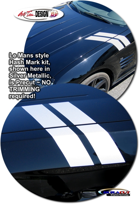 Precut Le Mans Style Hash Mark Kit for Chrysler Crossfire