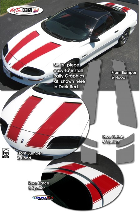 Chevrolet Camaro and Z28 Rally Stripe Graphic Kit 2