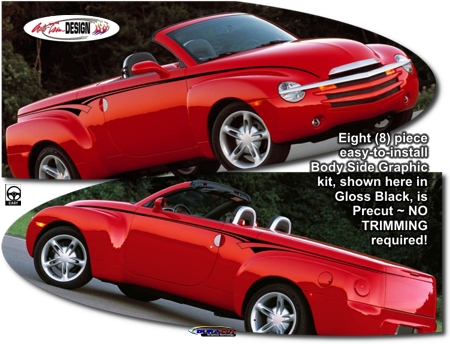 chevrolet ssr body side graphic kit 5