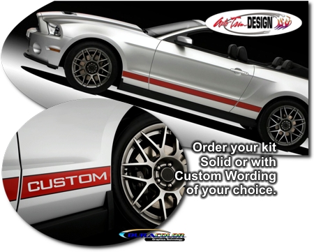  Ford Mustang Shelby GT5 SVT Performance Side Stripe Graphic Kit