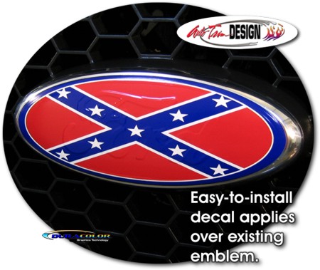 Ford confederate flag sticker