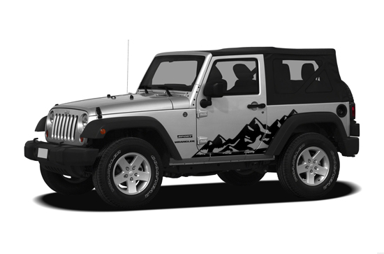 Two Door Jeep Wrangler Graphic