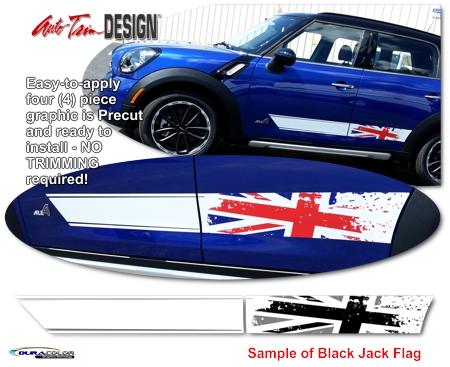 Mini Countryman Body Side Graphic 2 - Union Jack Flag